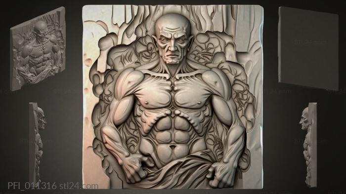 Панно фентези (PFI_011316) 3D модель для ЧПУ станка