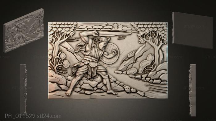 Панно фентези (PFI_011529) 3D модель для ЧПУ станка