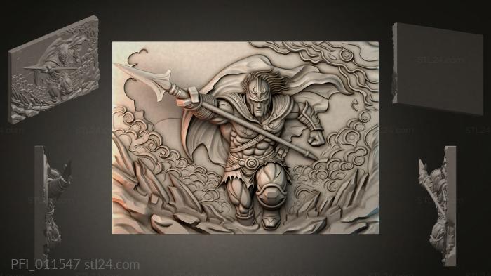 Панно фентези (PFI_011547) 3D модель для ЧПУ станка