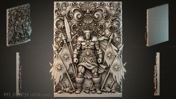 Панно фентези (PFI_011739) 3D модель для ЧПУ станка