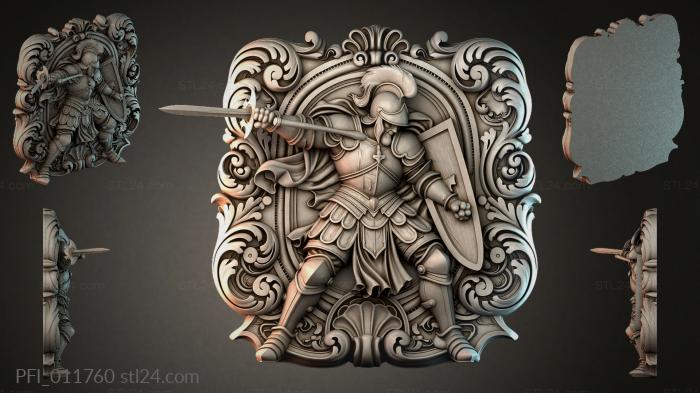 Панно фентези (PFI_011760) 3D модель для ЧПУ станка