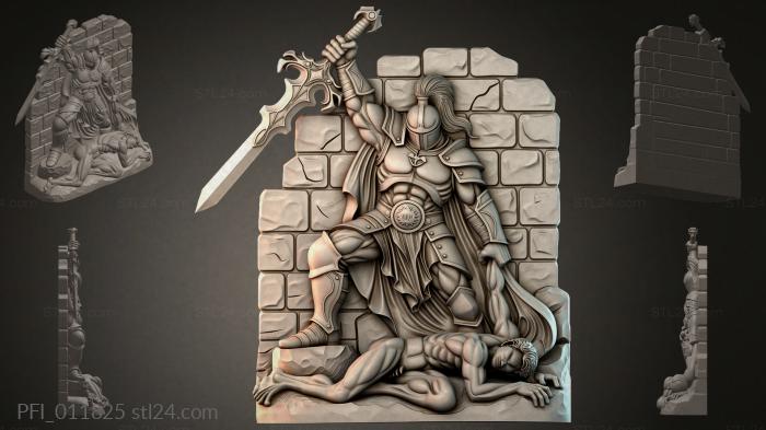 Панно фентези (PFI_011825) 3D модель для ЧПУ станка