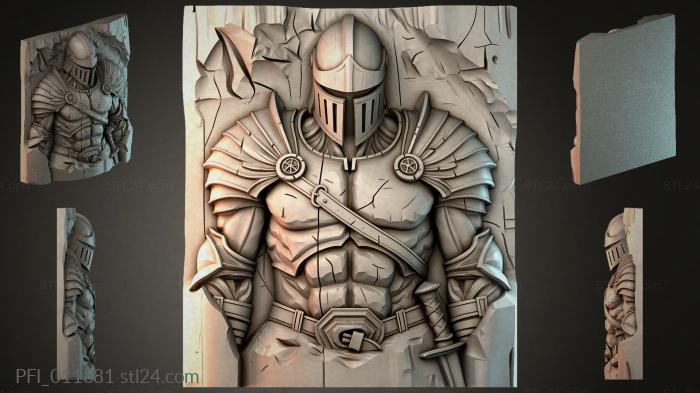 Панно фентези (PFI_011881) 3D модель для ЧПУ станка