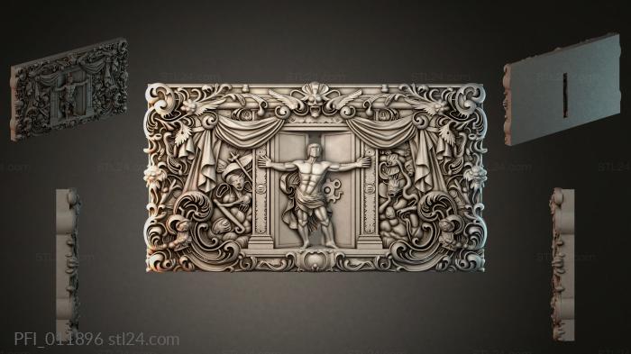 Панно фентези (PFI_011896) 3D модель для ЧПУ станка