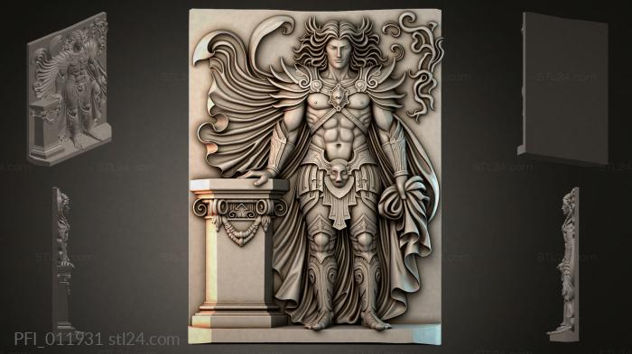 Панно фентези (PFI_011931) 3D модель для ЧПУ станка