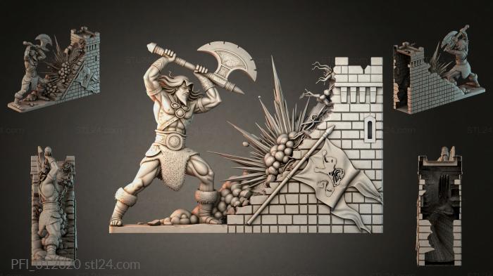 Панно фентези (PFI_012020) 3D модель для ЧПУ станка