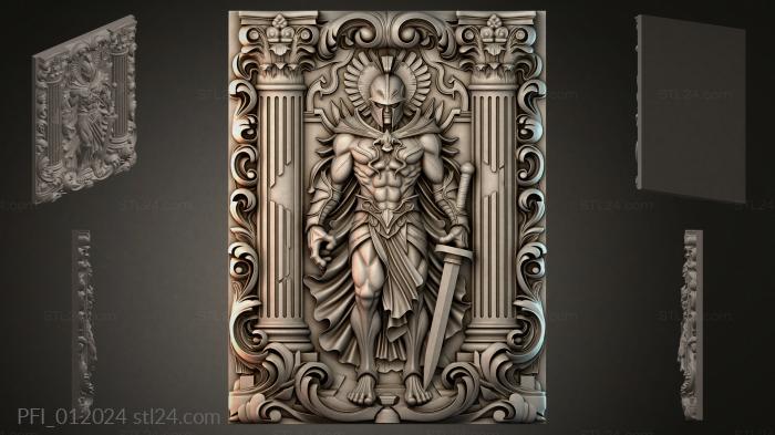 Панно фентези (PFI_012024) 3D модель для ЧПУ станка