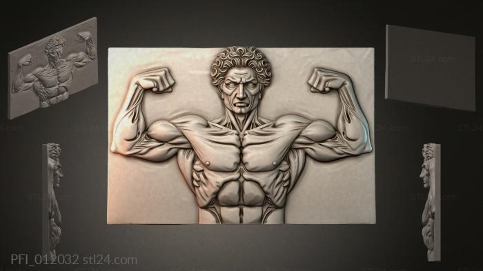 Панно фентези (PFI_012032) 3D модель для ЧПУ станка