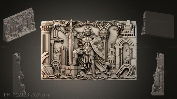 Панно фентези (PFI_012123) 3D модель для ЧПУ станка