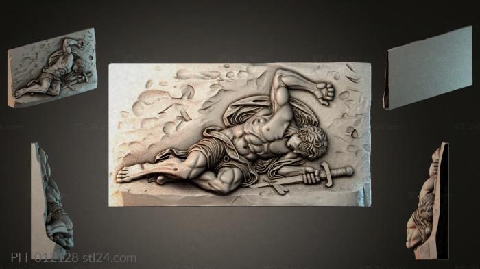 Панно фентези (PFI_012128) 3D модель для ЧПУ станка