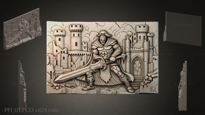 Панно фентези (PFI_012133) 3D модель для ЧПУ станка