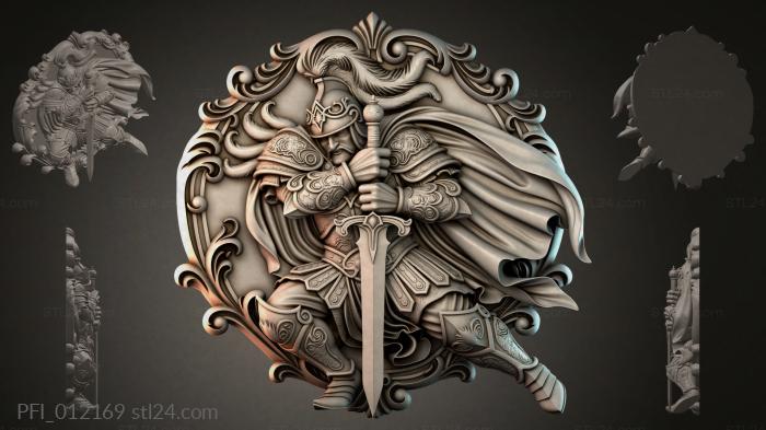 Панно фентези (PFI_012169) 3D модель для ЧПУ станка