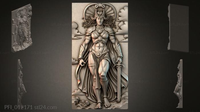 Панно фентези (PFI_012171) 3D модель для ЧПУ станка