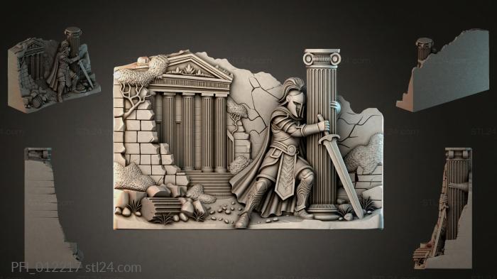 Панно фентези (PFI_012217) 3D модель для ЧПУ станка