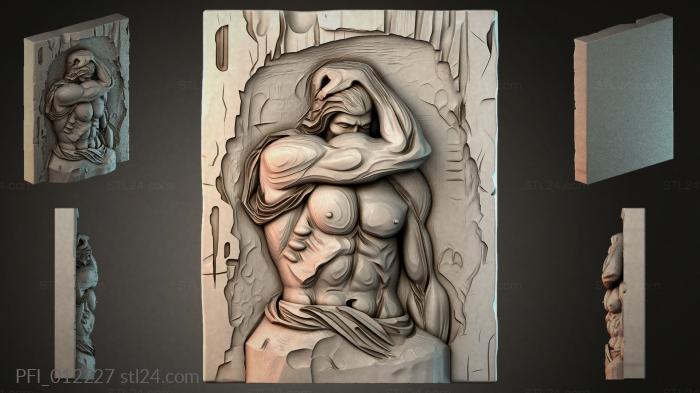 Панно фентези (PFI_012227) 3D модель для ЧПУ станка