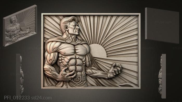 Панно фентези (PFI_012233) 3D модель для ЧПУ станка