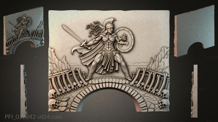 Панно фентези (PFI_012242) 3D модель для ЧПУ станка