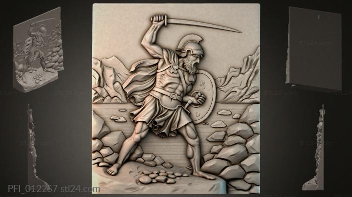 Панно фентези (PFI_012267) 3D модель для ЧПУ станка