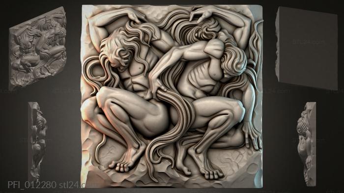 Панно фентези (PFI_012280) 3D модель для ЧПУ станка