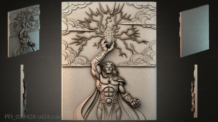 Панно фентези (PFI_012428) 3D модель для ЧПУ станка