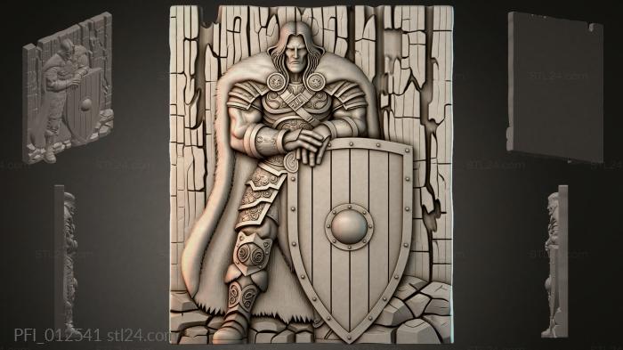 Панно фентези (PFI_012541) 3D модель для ЧПУ станка