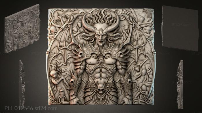 Панно фентези (PFI_012546) 3D модель для ЧПУ станка