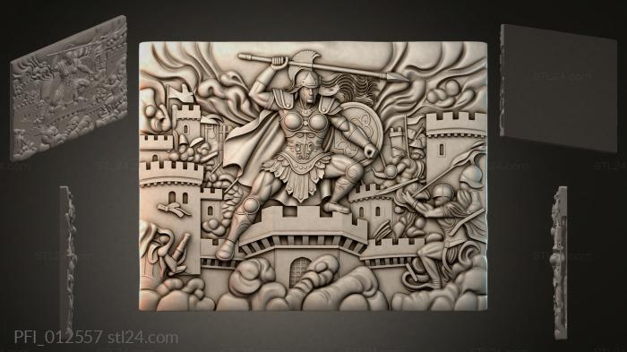 Панно фентези (PFI_012557) 3D модель для ЧПУ станка