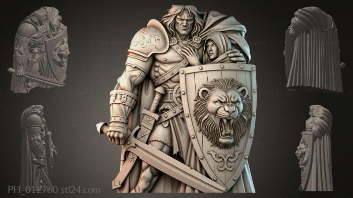 Панно фентези (PFI_012760) 3D модель для ЧПУ станка