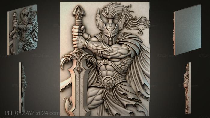 Панно фентези (PFI_012762) 3D модель для ЧПУ станка