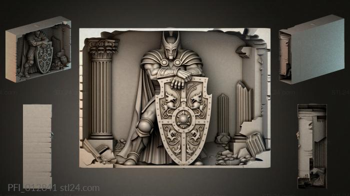 Панно фентези (PFI_012841) 3D модель для ЧПУ станка