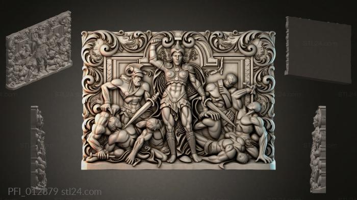 Панно фентези (PFI_012879) 3D модель для ЧПУ станка