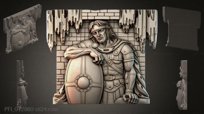 Панно фентези (PFI_012880) 3D модель для ЧПУ станка