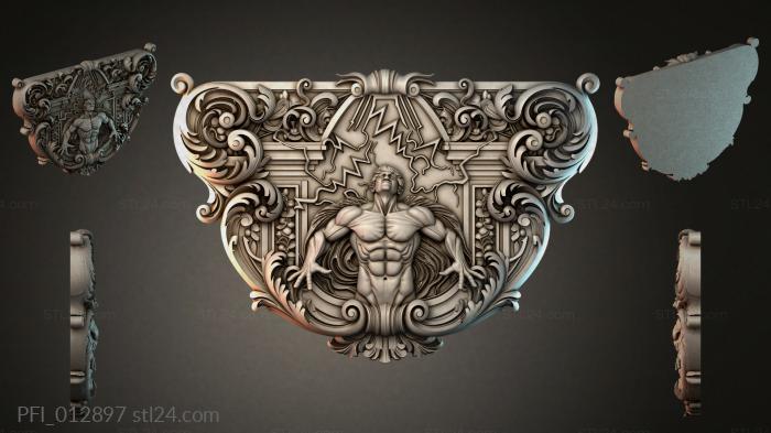 Панно фентези (PFI_012897) 3D модель для ЧПУ станка