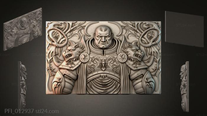 Панно фентези (PFI_012937) 3D модель для ЧПУ станка