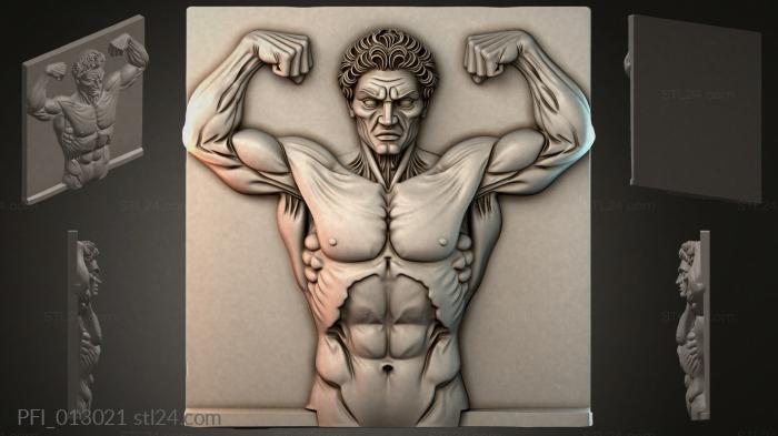 Панно фентези (PFI_013021) 3D модель для ЧПУ станка