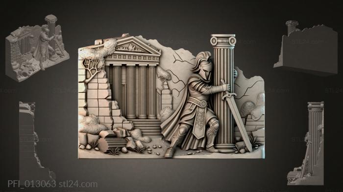 Панно фентези (PFI_013063) 3D модель для ЧПУ станка