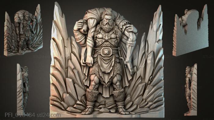 Панно фентези (PFI_013484) 3D модель для ЧПУ станка