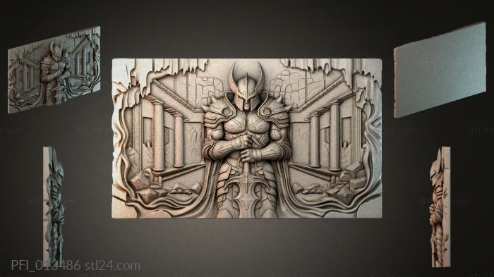 Панно фентези (PFI_013486) 3D модель для ЧПУ станка
