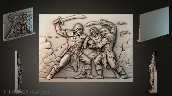 Панно фентези (PFI_013625) 3D модель для ЧПУ станка