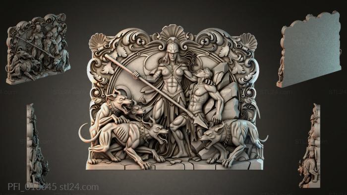 Панно фентези (PFI_013645) 3D модель для ЧПУ станка