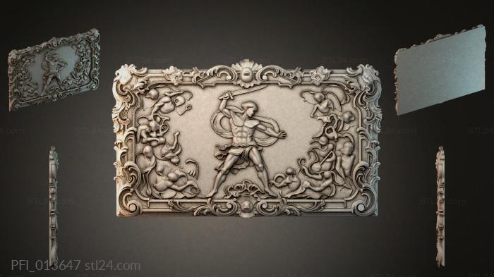 Панно фентези (PFI_013647) 3D модель для ЧПУ станка