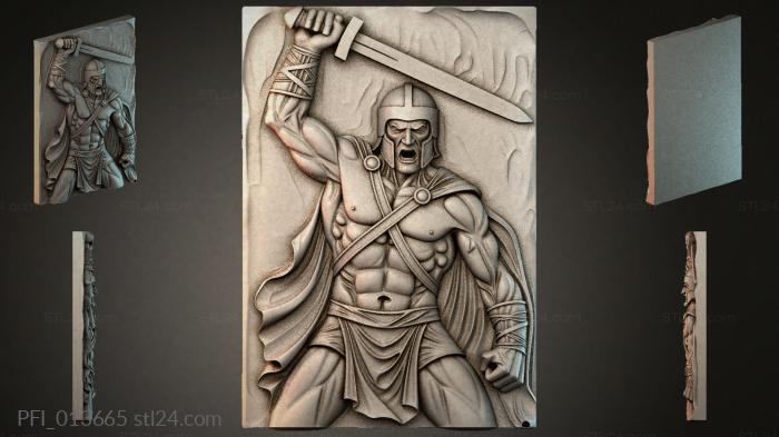 Панно фентези (PFI_013665) 3D модель для ЧПУ станка