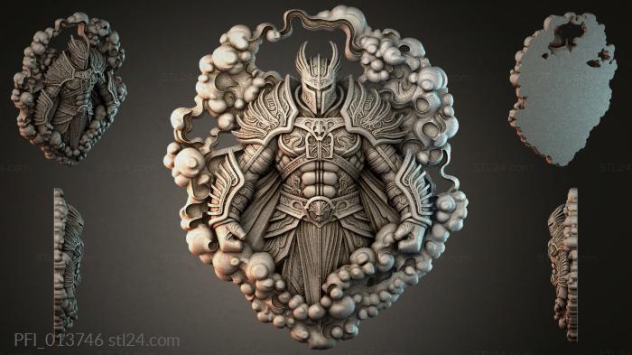 Панно фентези (PFI_013746) 3D модель для ЧПУ станка