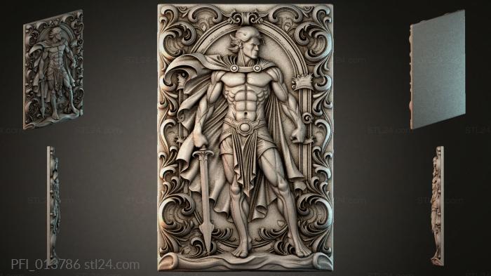 Панно фентези (PFI_013786) 3D модель для ЧПУ станка