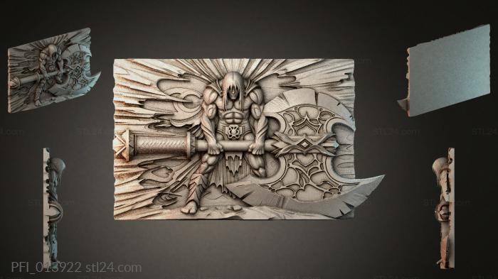 Панно фентези (PFI_013922) 3D модель для ЧПУ станка