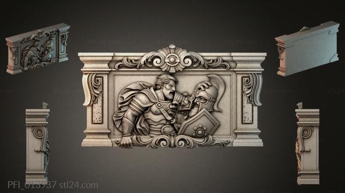 Панно фентези (PFI_013937) 3D модель для ЧПУ станка