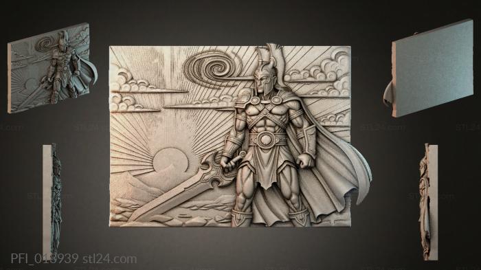 Панно фентези (PFI_013939) 3D модель для ЧПУ станка