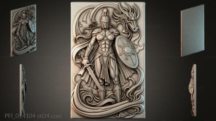 Панно фентези (PFI_014104) 3D модель для ЧПУ станка