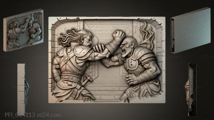 Панно фентези (PFI_014113) 3D модель для ЧПУ станка