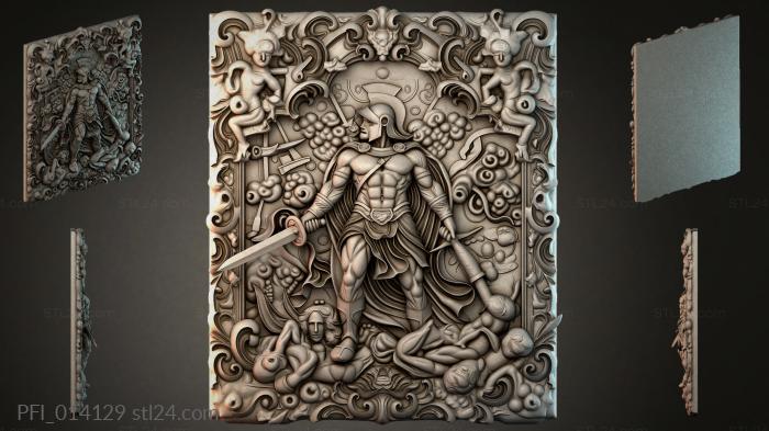 Панно фентези (PFI_014129) 3D модель для ЧПУ станка